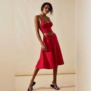 Free people so posh set, red , large